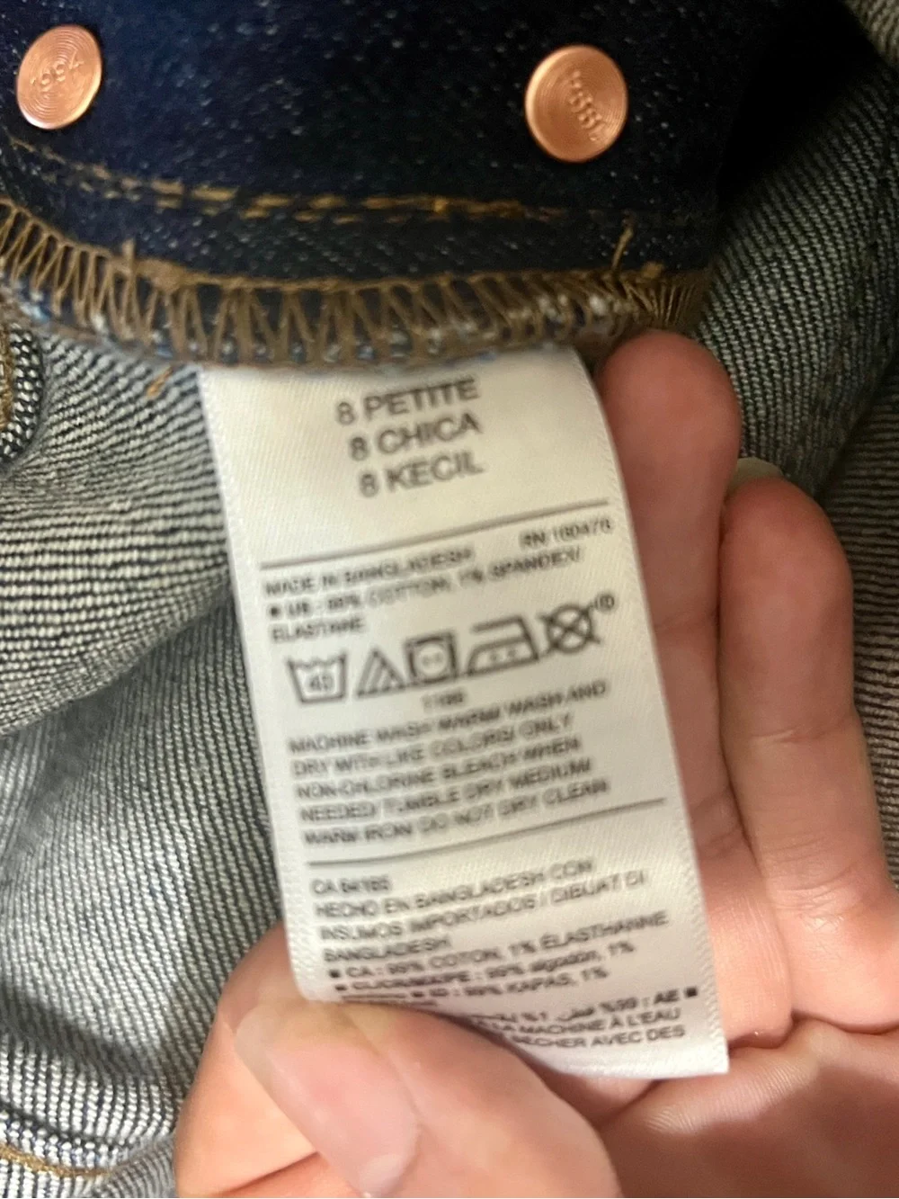 Old Navy Women's Petite 8P Casual Denim Overall Jumpsuit Solid Streetwear Bibs